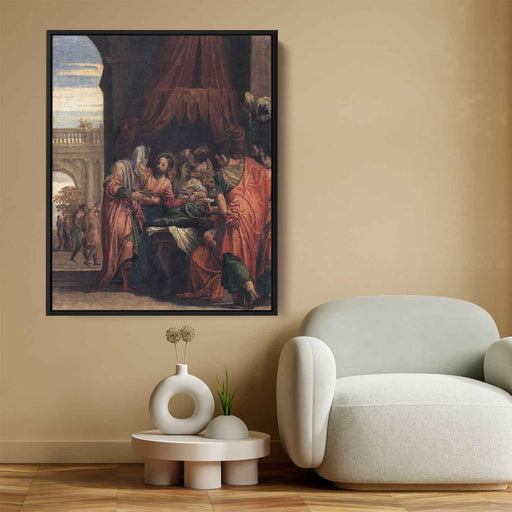 Raising of the Daughter of Jairus (1546) by Paolo Veronese - Canvas Artwork
