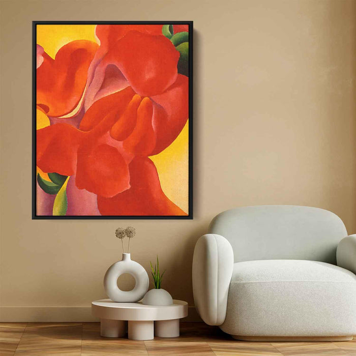 Red Canna (1923) by Georgia O'Keeffe - Canvas Artwork