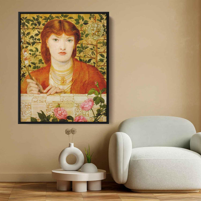 Regina Cordium: Alice Wilding (1866) by Dante Gabriel Rossetti - Canvas Artwork