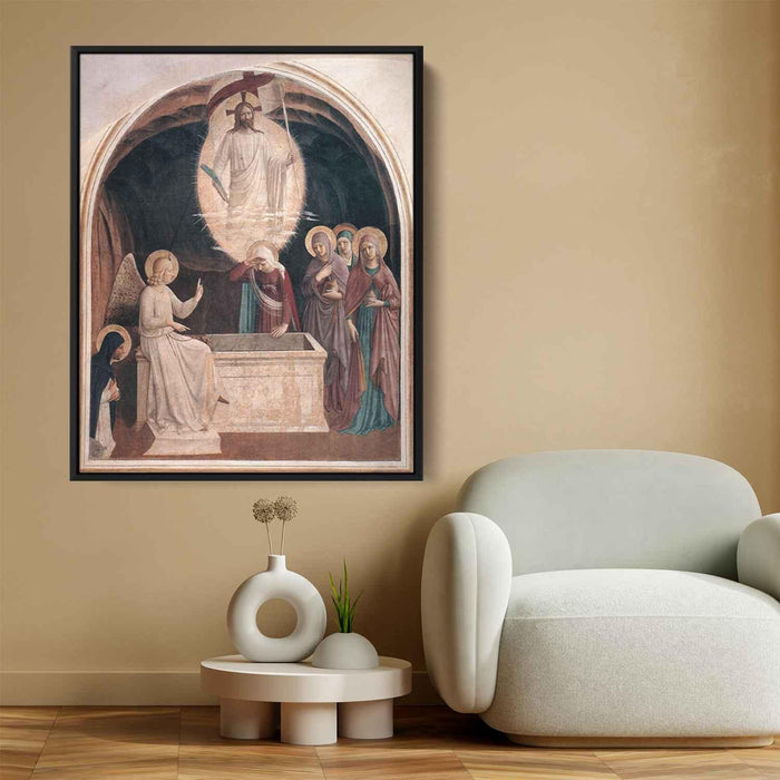 Resurrection of Christ and Women at the Tomb (1442) by Fra Angelico - Canvas Artwork