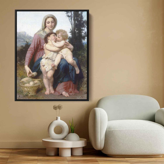 Holy family (1863) by William-Adolphe Bouguereau - Canvas Artwork