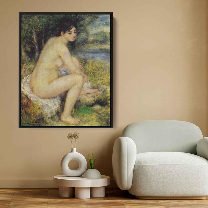 Seated Bather (1883) by Pierre-Auguste Renoir - Canvas Artwork