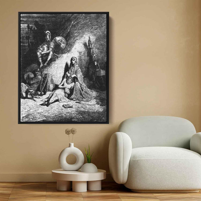 Semiramide, spidocchiatrice di straccioni by Gustave Dore - Canvas Artwork