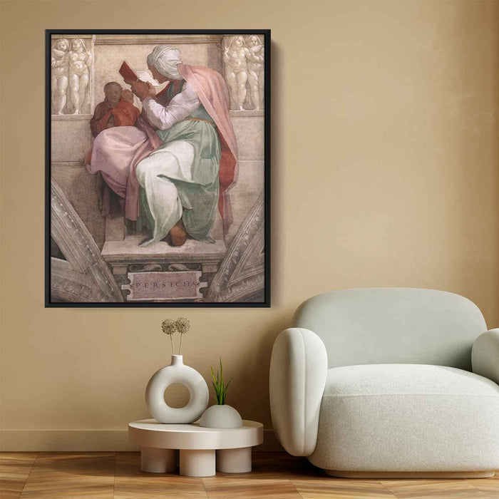 Sistine Chapel Ceiling: The Persian Sibyl (1511) by Michelangelo - Canvas Artwork