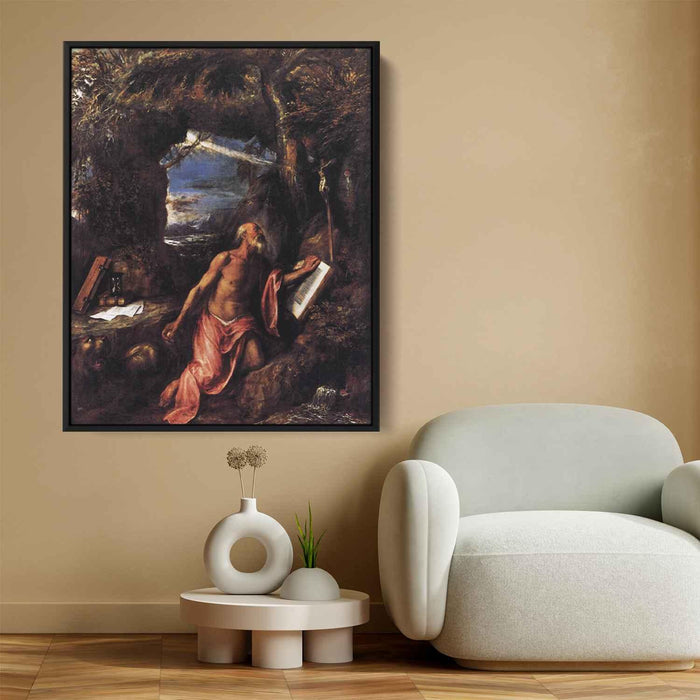 St Jerome (1575) by Titian - Canvas Artwork