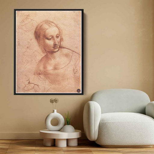 Study for Madonna with the Yarnwinder (1501) by Leonardo da Vinci - Canvas Artwork