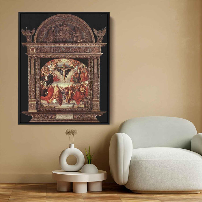 The Adoration of the Holy Trinity (Landauer Altar) (1511) by Albrecht Durer - Canvas Artwork