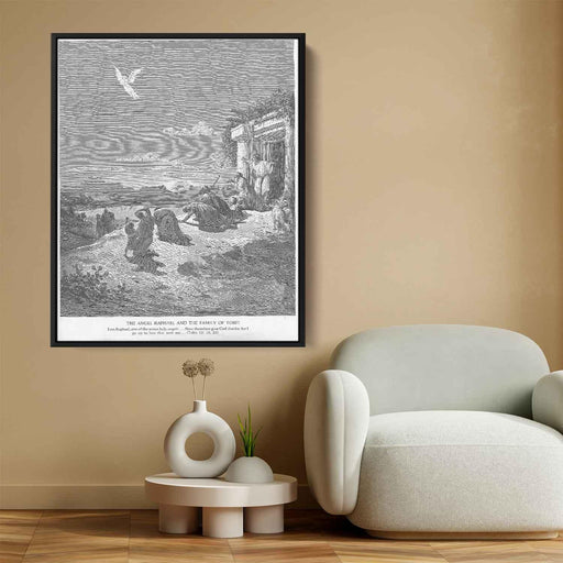 The Angel Raphael and the Family of Tobit by Gustave Dore - Canvas Artwork