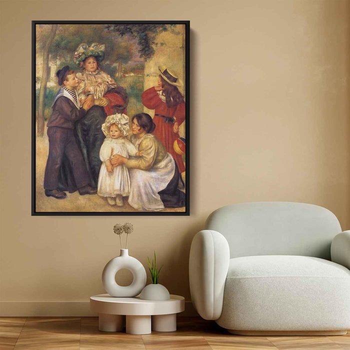 The Artist`s Family (1896) by Pierre-Auguste Renoir - Canvas Artwork