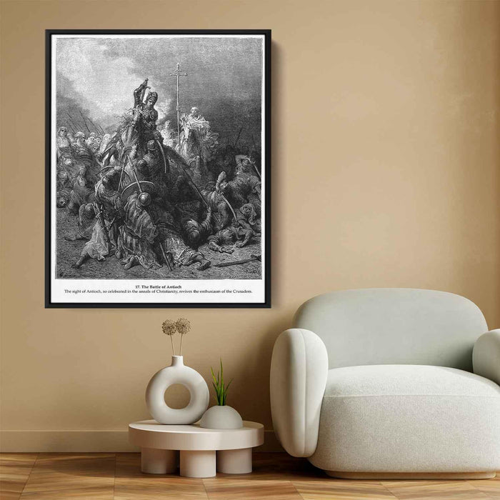 The Battle of Antioch by Gustave Dore - Canvas Artwork