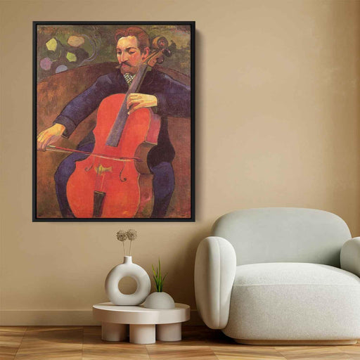 The Cellist (Portrait of Upaupa Scheklud) (1894) by Paul Gauguin - Canvas Artwork