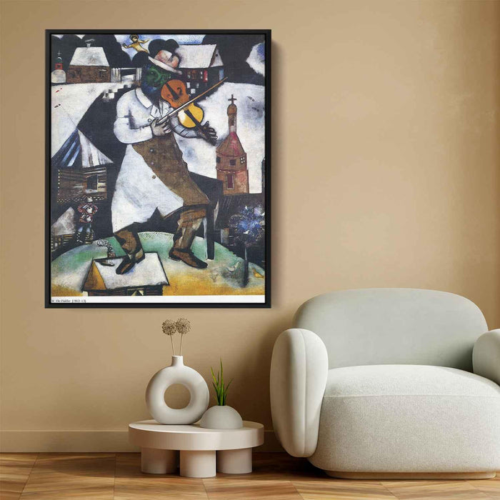 The Fiddler (1913) by Marc Chagall - Canvas Artwork