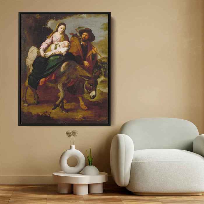 The Flight into Egypt (1650) by Bartolome Esteban Murillo - Canvas Artwork