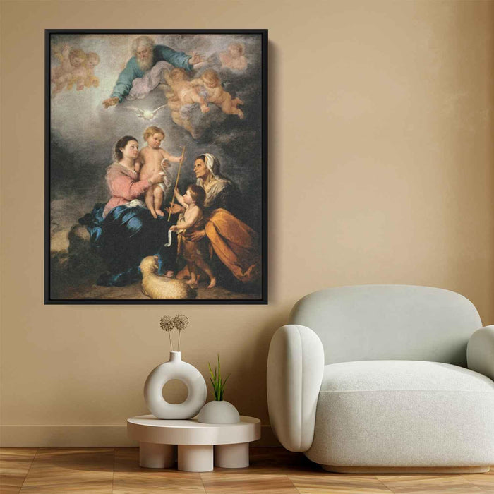 The Holy Family (The Seville Virgin) (1670) by Bartolome Esteban Murillo - Canvas Artwork