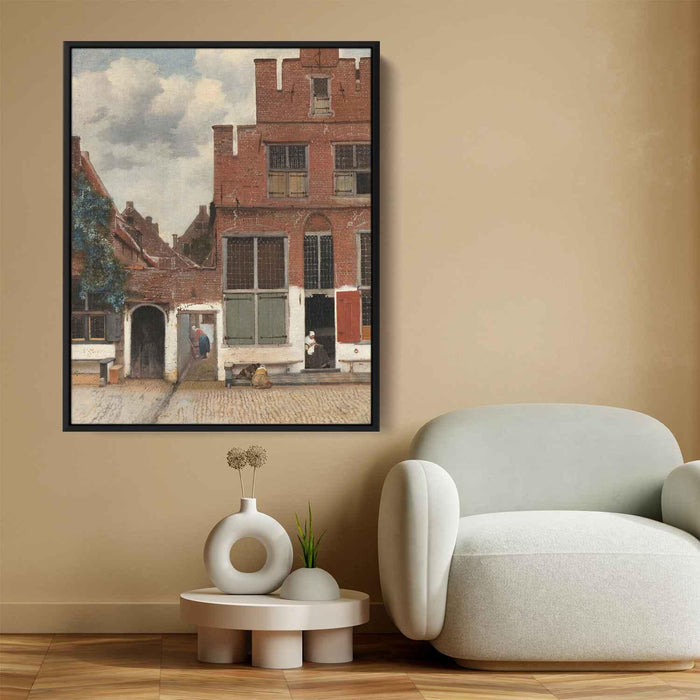 The Little Street (1660) by Johannes Vermeer - Canvas Artwork