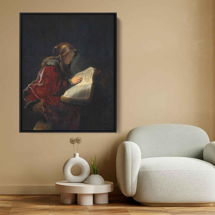 The Prophetess Anna (Rembrandt`s Mother) (1631) by Rembrandt - Canvas Artwork