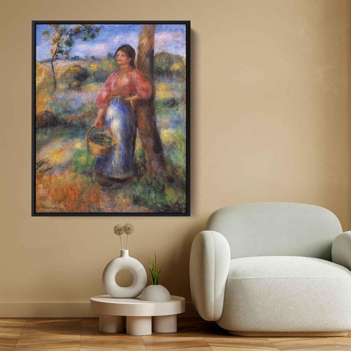 The Shepherdess (1902) by Pierre-Auguste Renoir - Canvas Artwork