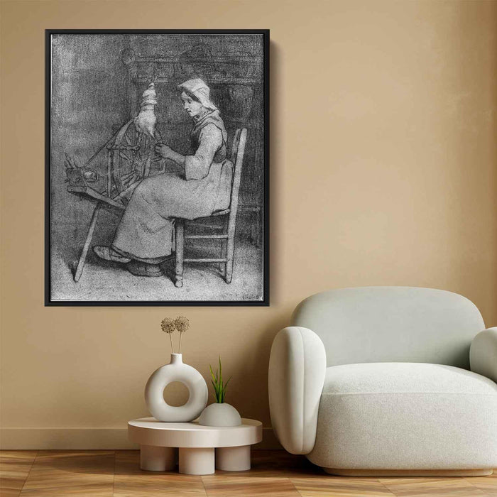 The Spinner by Pietro Longhi - Canvas Artwork