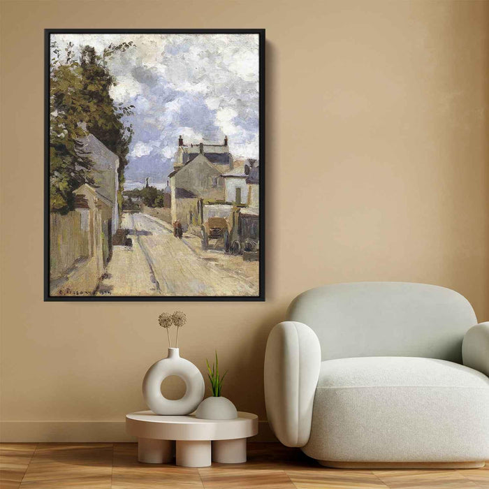 The street of Hermitage, Pontoise by Camille Pissarro - Canvas Artwork