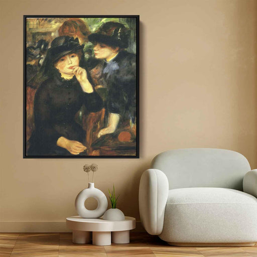 Two Girls in Black (1881) by Pierre-Auguste Renoir - Canvas Artwork