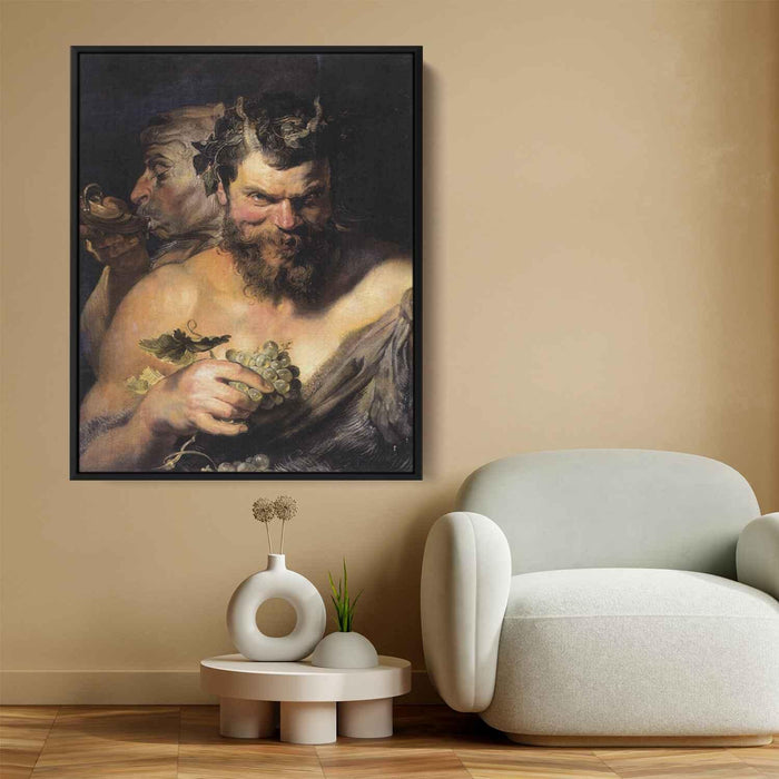 Two Satyrs (1619) by Peter Paul Rubens - Canvas Artwork