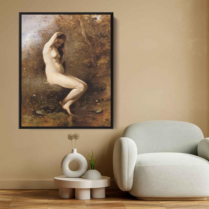 Venus Bathing (1874) by Camille Corot - Canvas Artwork