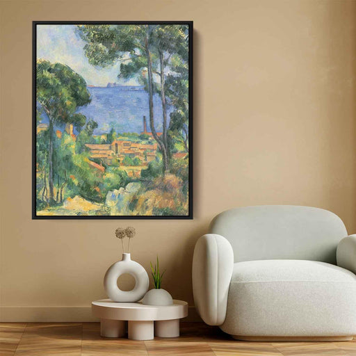 View of L'Estaque and Chateaux d'If (1885) by Paul Cezanne - Canvas Artwork