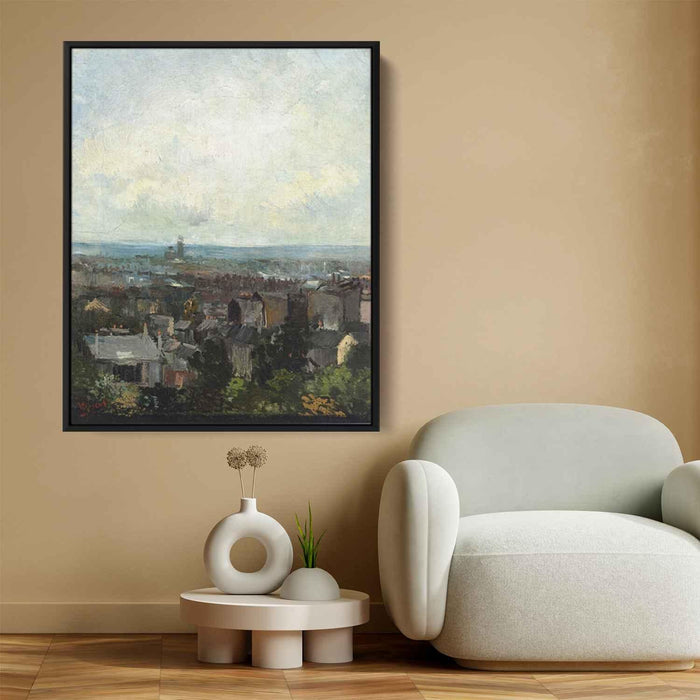 View of Paris from near Montmartre (1886) by Vincent van Gogh - Canvas Artwork