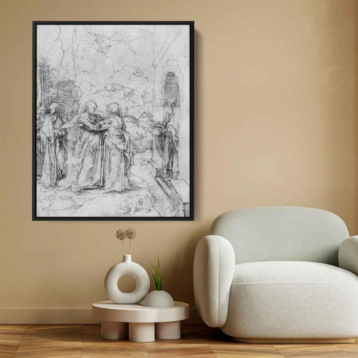 Visitation (1504) by Albrecht Durer - Canvas Artwork