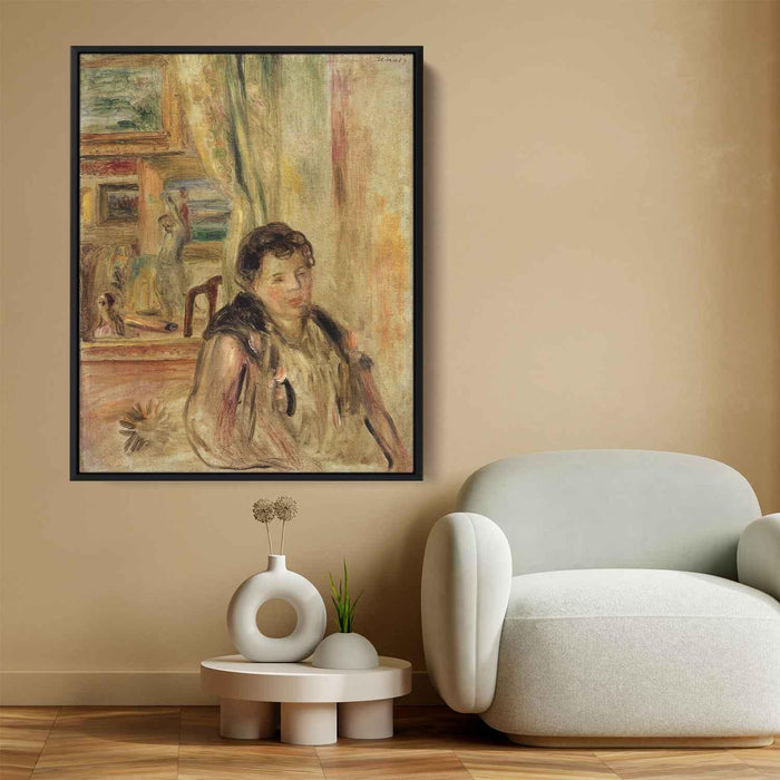 Woman in an Interior by Pierre-Auguste Renoir - Canvas Artwork