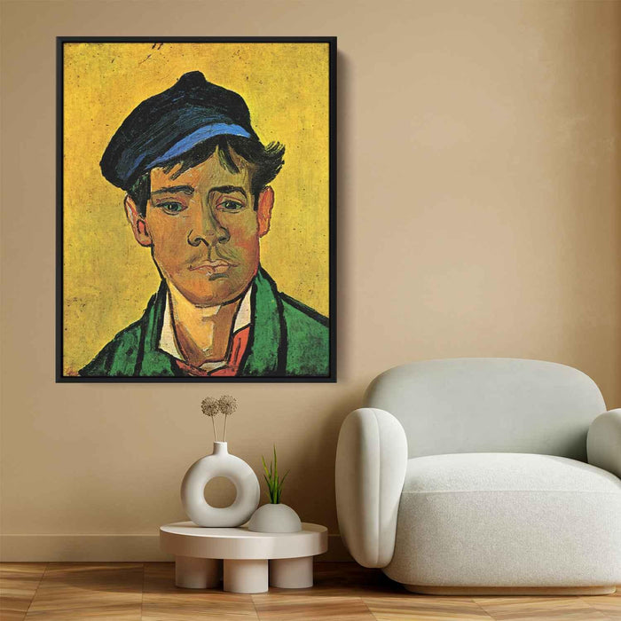 Young Man with a Hat (1888) by Vincent van Gogh - Canvas Artwork