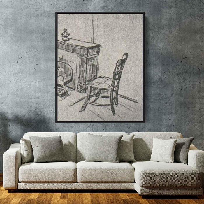 Chair near the Stove (1890) by Vincent van Gogh - Canvas Artwork