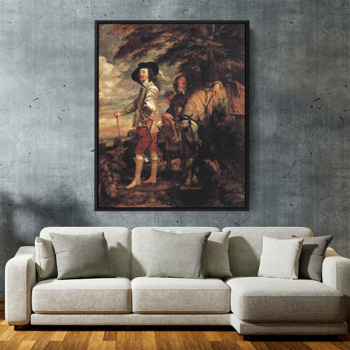 Charles I, King of England at the Hunt by Anthony van Dyck - Canvas Artwork