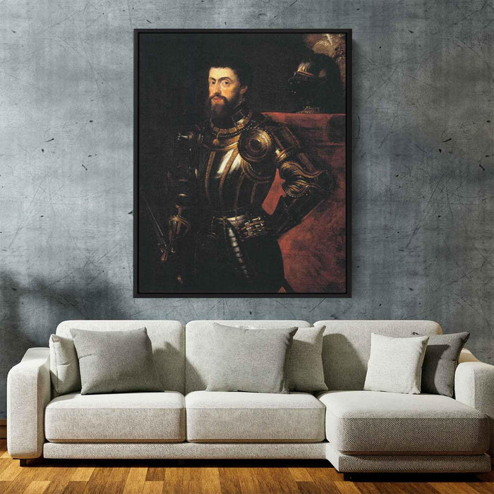 Charles V in Armour (1603) by Peter Paul Rubens - Canvas Artwork