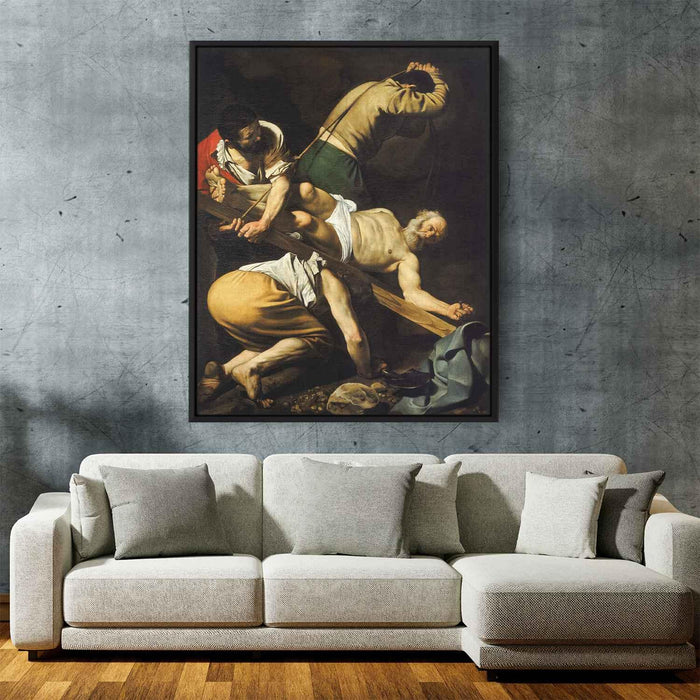 Crucifixion of Saint Peter (1601) by Caravaggio - Canvas Artwork