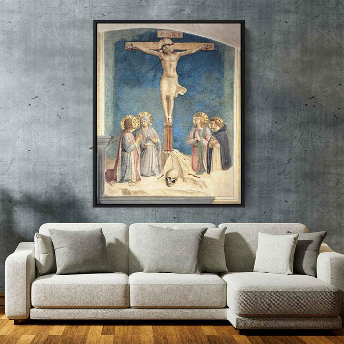 Crucifixion with the Virgin and Sts. Cosmas, John the Evangelist and Peter Martyr by Fra Angelico - Canvas Artwork