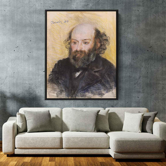 Paul Cezanne (1880) by Pierre-Auguste Renoir - Canvas Artwork