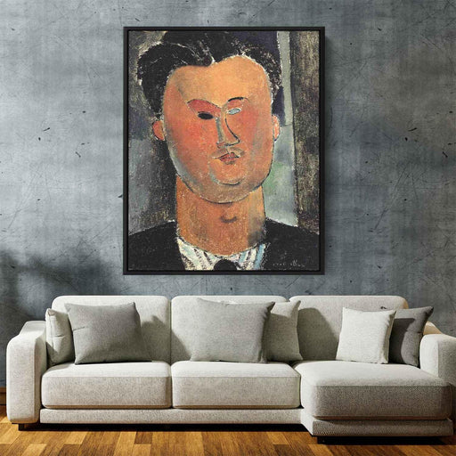 Pierre Reverdy (1915) by Amedeo Modigliani - Canvas Artwork