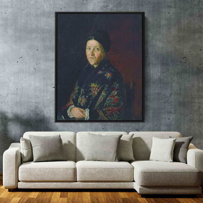Portrait of A. Bocharova, artist's aunts by Ilya Repin - Canvas Artwork