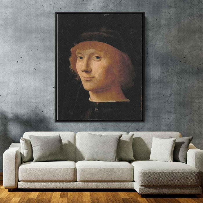 Portrait of a Man (1470) by Antonello da Messina - Canvas Artwork
