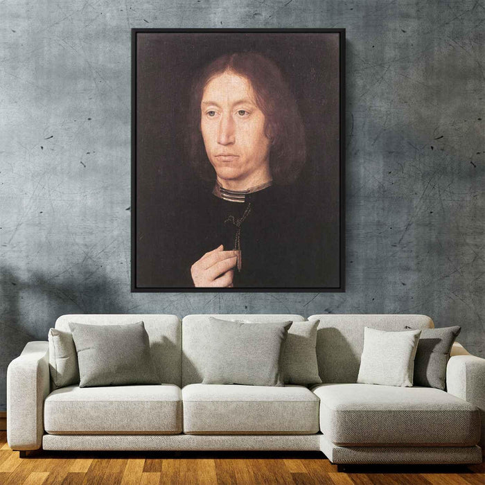 Portrait of a Man (1480) by Hans Memling - Canvas Artwork