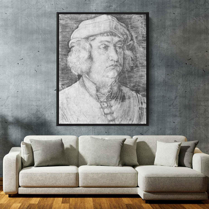 Portrait of a Man (Konrad Peutinger) (1517) by Albrecht Durer - Canvas Artwork