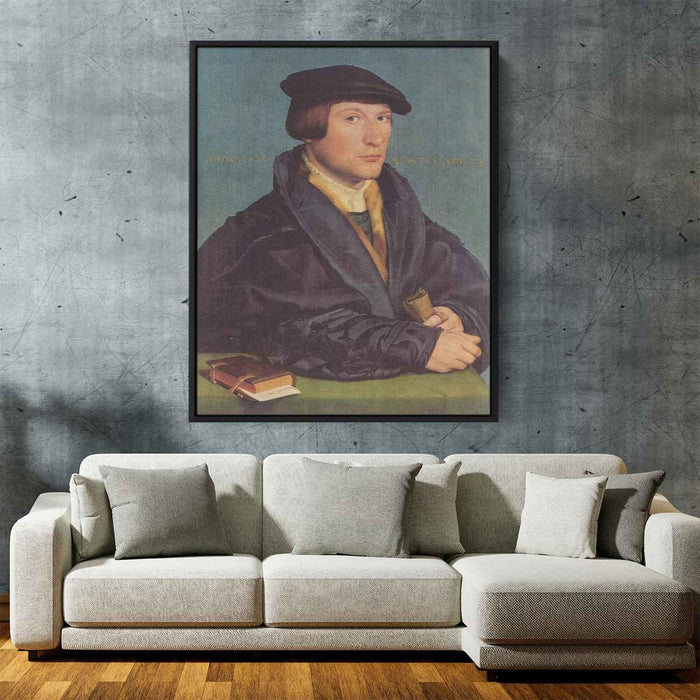 Portrait of a Member of the Wedigh Family (1532) by Hans Holbein the Younger - Canvas Artwork