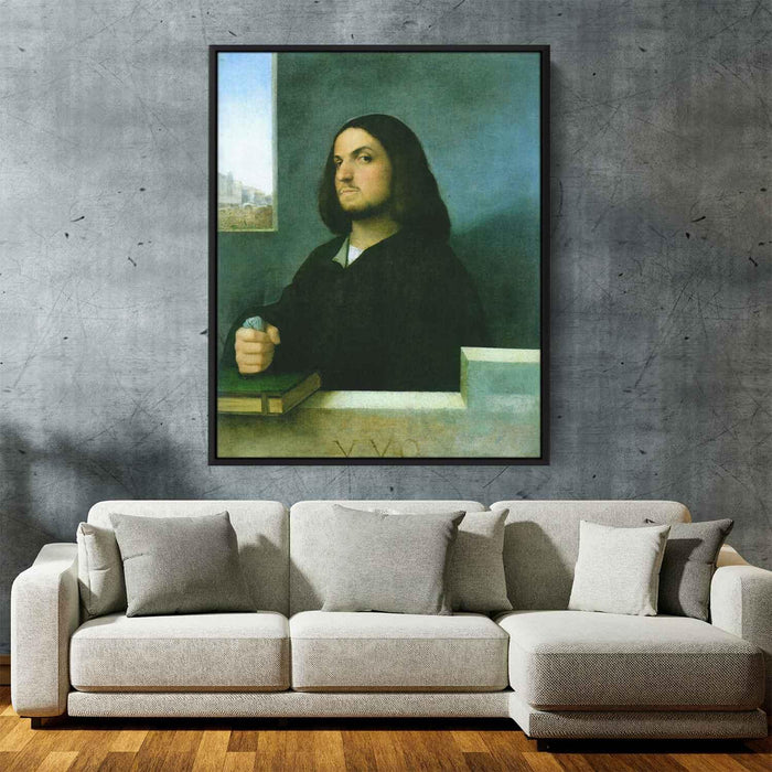 Portrait of a Venetian Gentleman (1510) by Giorgione - Canvas Artwork