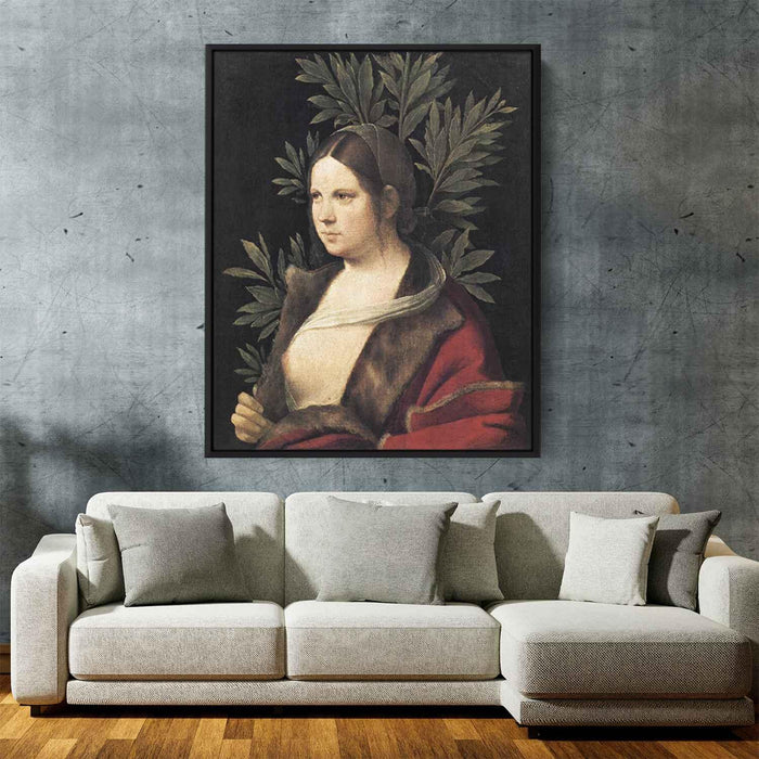 Portrait of a Young Woman (Laura) (1506) by Giorgione - Canvas Artwork