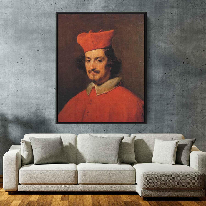 Portrait of Cardinal Camillo Astali Pamphili (1650) by Diego Velazquez - Canvas Artwork