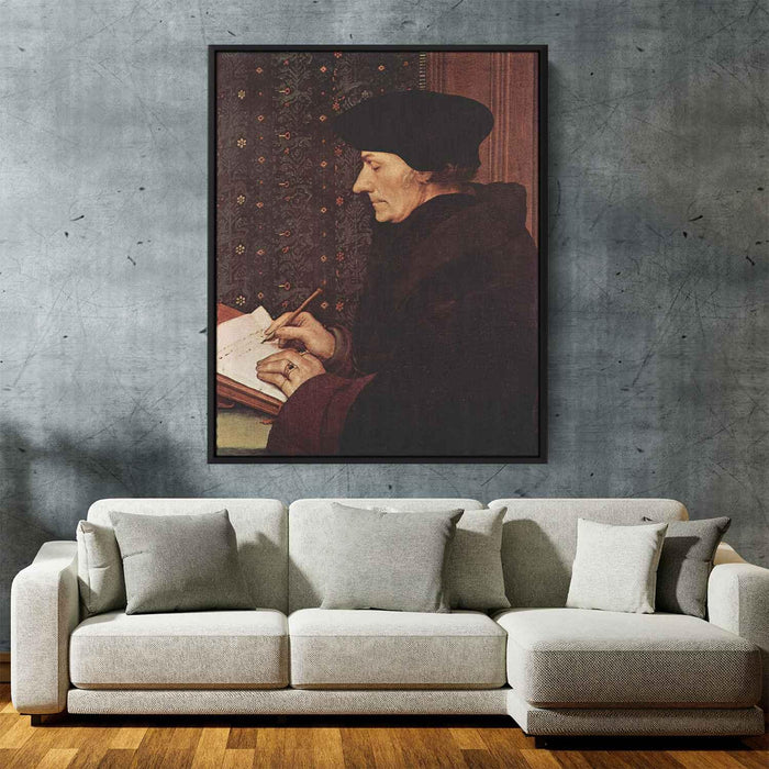 Portrait of Desiderius Erasmus (1523) by Hans Holbein the Younger - Canvas Artwork