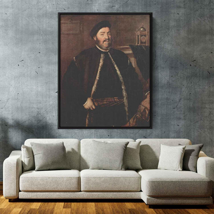 Portrait of Fabrizio Salvaresio (1558) by Titian - Canvas Artwork