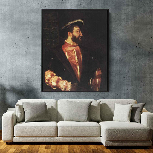 Portrait of Francis I (1539) by Titian - Canvas Artwork