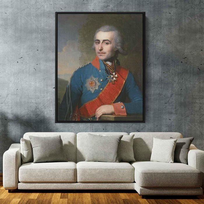 Portrait of General adjutant Count Pyotr Tolstoy (1799) by Vladimir Borovikovsky - Canvas Artwork